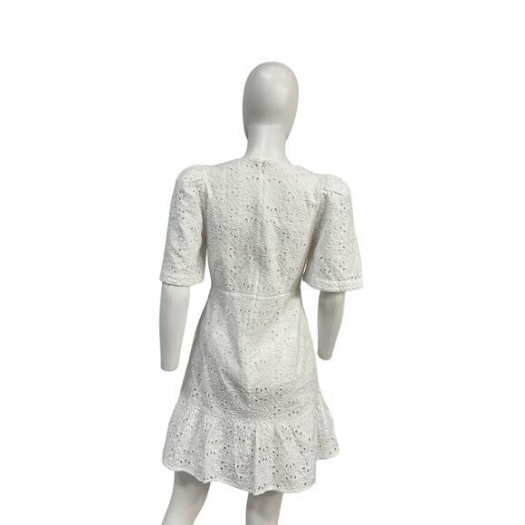 Rhode 'Mariana' White Cotton Dress Size 0 - Picture 3 of 5